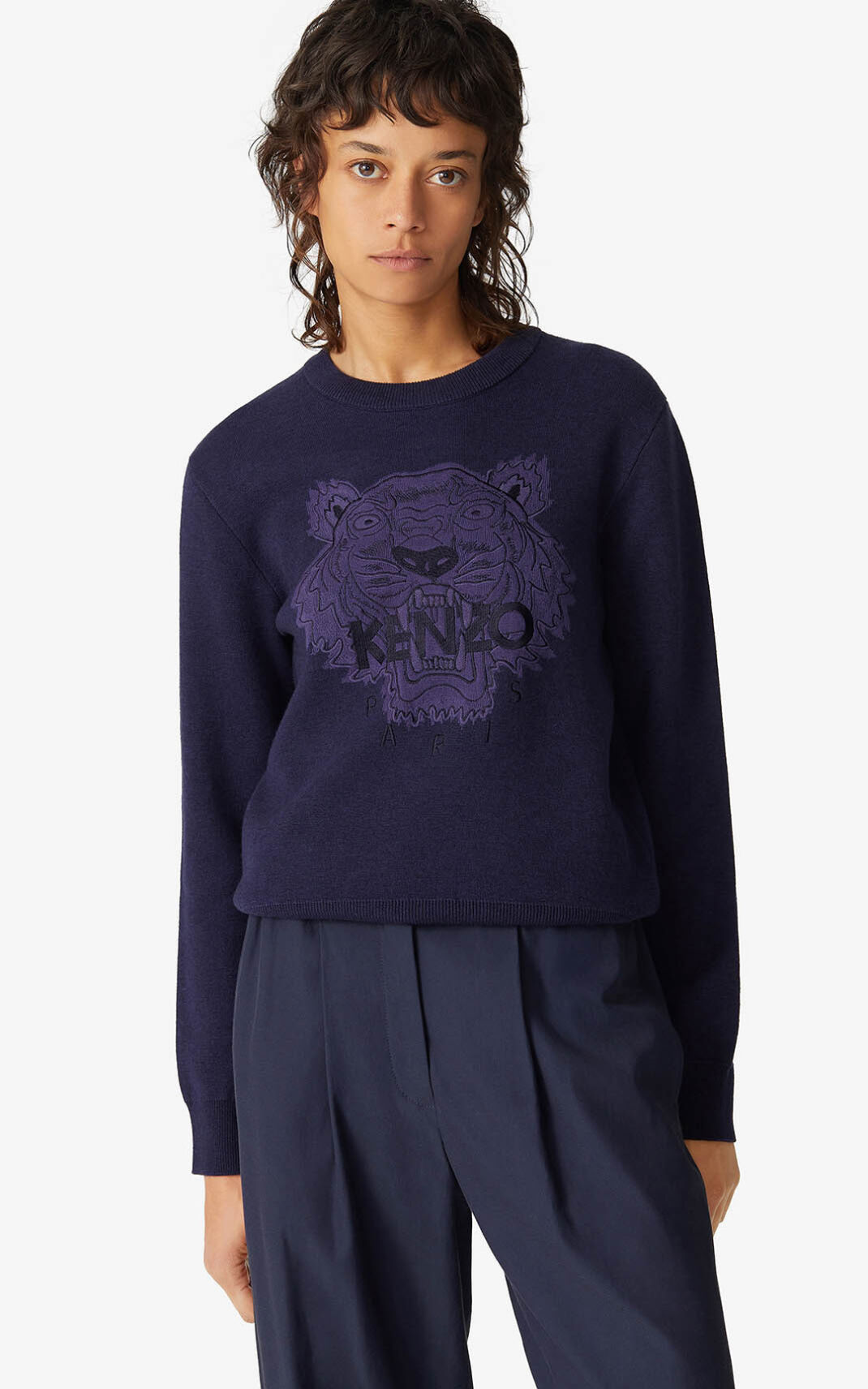 Kenzo Tiger Trui Dames Donkerblauw Blauw | 95270TPJQ